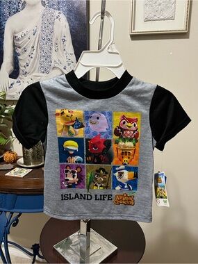 NWT Nintendo Animal Crossing Island Life graphic Pajama t-shirt - 4 Boys
